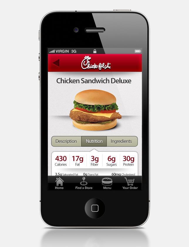 Chick Fil A Mobile App Preston Lewis Creative Portfolio